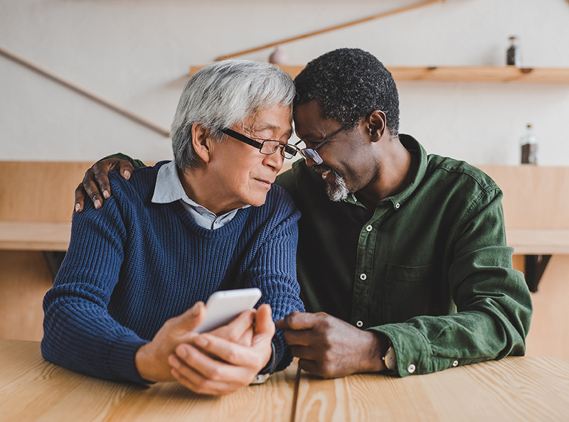 LGBTQ Senior Couple 